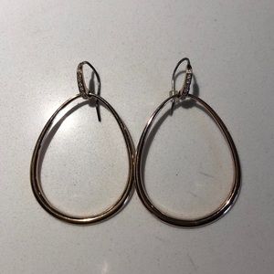 Stella & Dot rose gold Goddess earrings